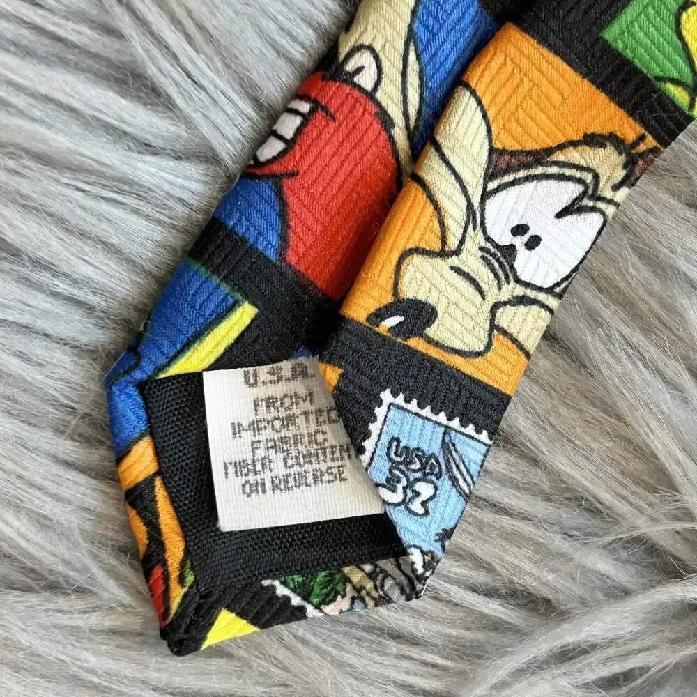 Vintage Looney Tunes Stamp Collection Tie 1997 United States Postal Service, USA